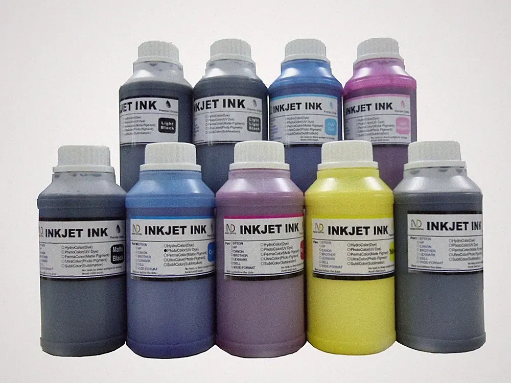 9x250ML ND® Pigment Refill Inks for 157 T1571-T1579 Stylus Photo R3000 Printer