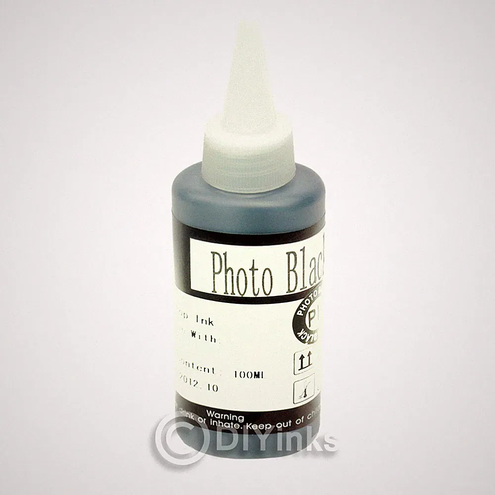 CISinks 100ml Photo Black DYE INK Refill Bottle Alternative for R3000 CISS