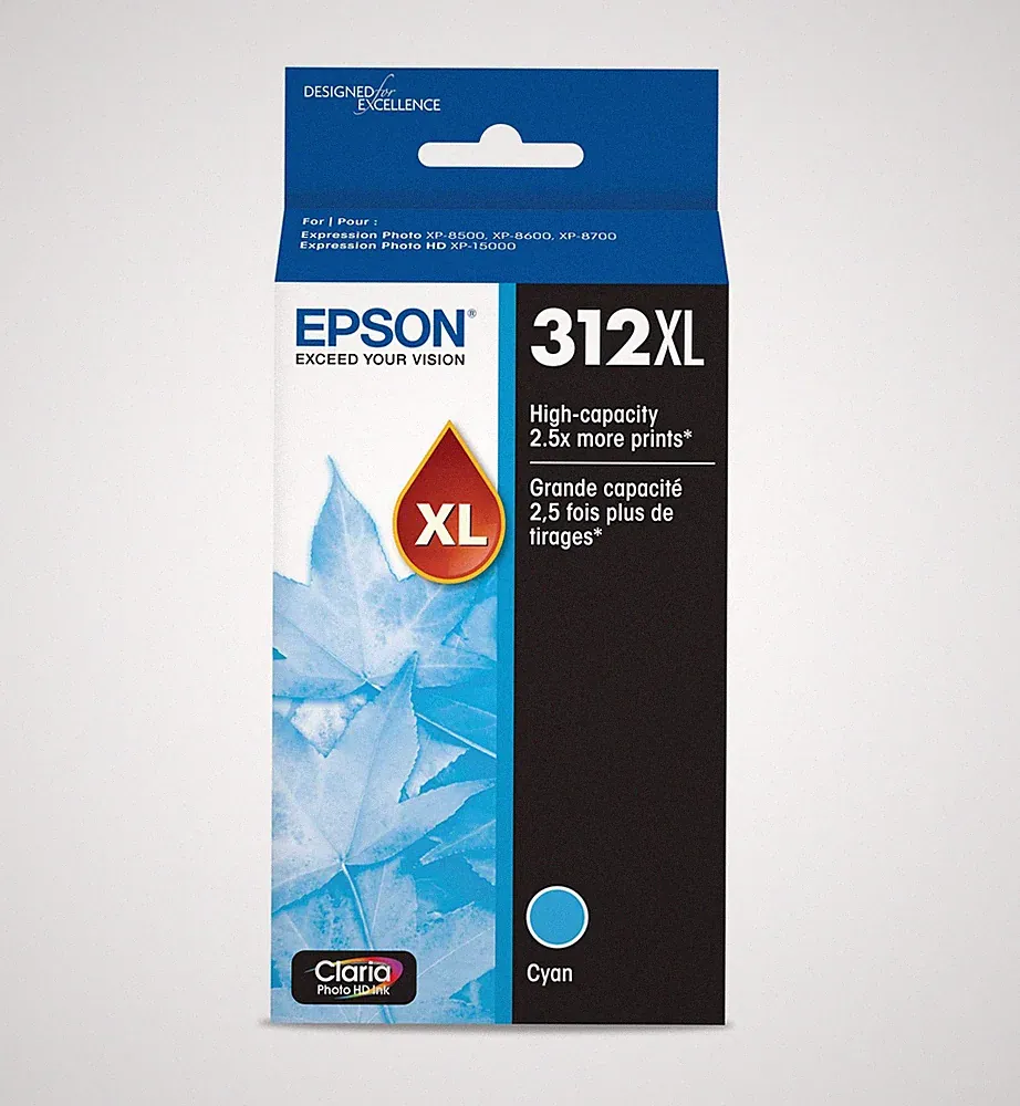 Cyan Inkjet Printer Ink Claria Photo High Definition 1 Pack for Archival Photos