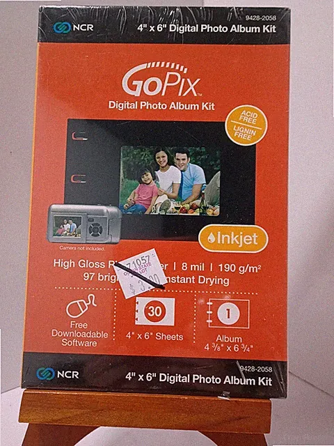 GoPix 4" x 6" Digital Photo Album Kit 30 High Gloss 8mil Sheets InkJet Sealed