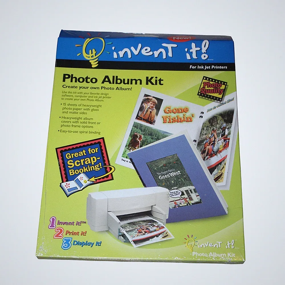 Invent It Photo Album Kit For Ink Jet Printers 15 Photo Paper Pages New Lot Of 3