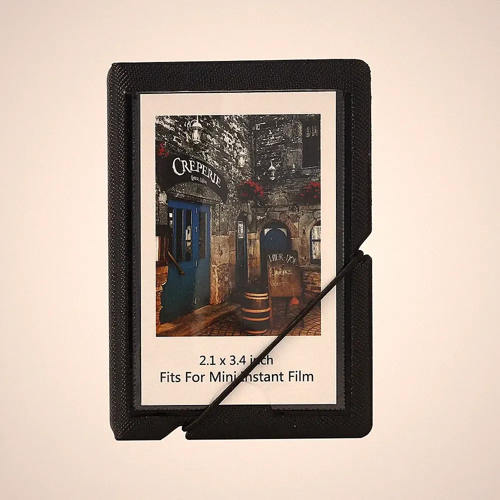 Mini Instant Film Polaroid Photo Album Book Holds 28 Photos 1 Pack, Ink Black