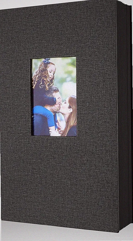 Photo Album 4X6 300 Pockets, Linen Photo Albums Holds 300 Horizontal Pictures On