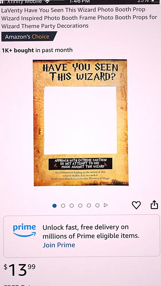 Photo Booth Prop Wizard Theme Party