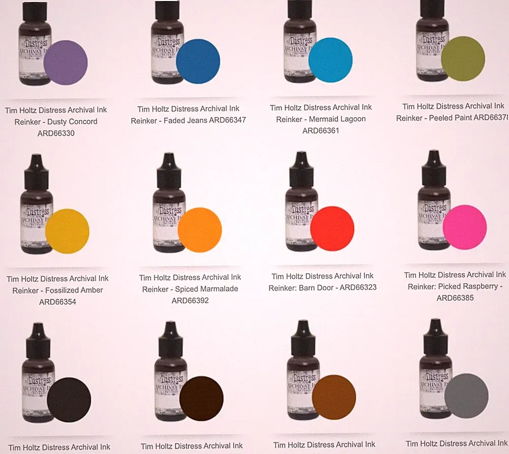 Ranger Tim Holtz Distress Archival Ink Pad Reinkers- You Choose