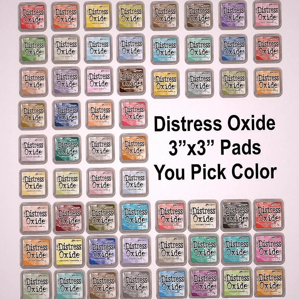 Ranger Tim Holtz DISTRESS OXIDE Ink Pads- Single 3"x3" Ink Pad Color- U Pick!
