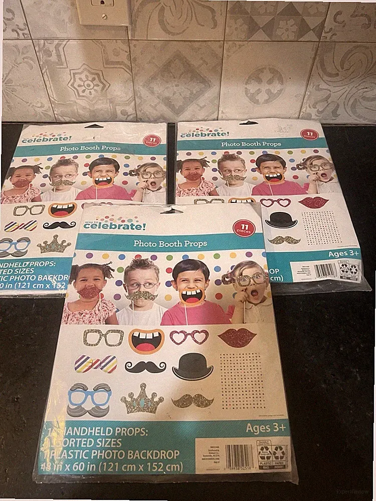 Set of 3 - Photo Booth - Celebrate! Photo Booth Props age 3+