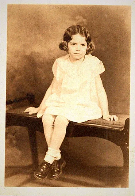 Studio Portrait of Dolores Gomes - Monongah West Virginia c. 1930 Sepia Print