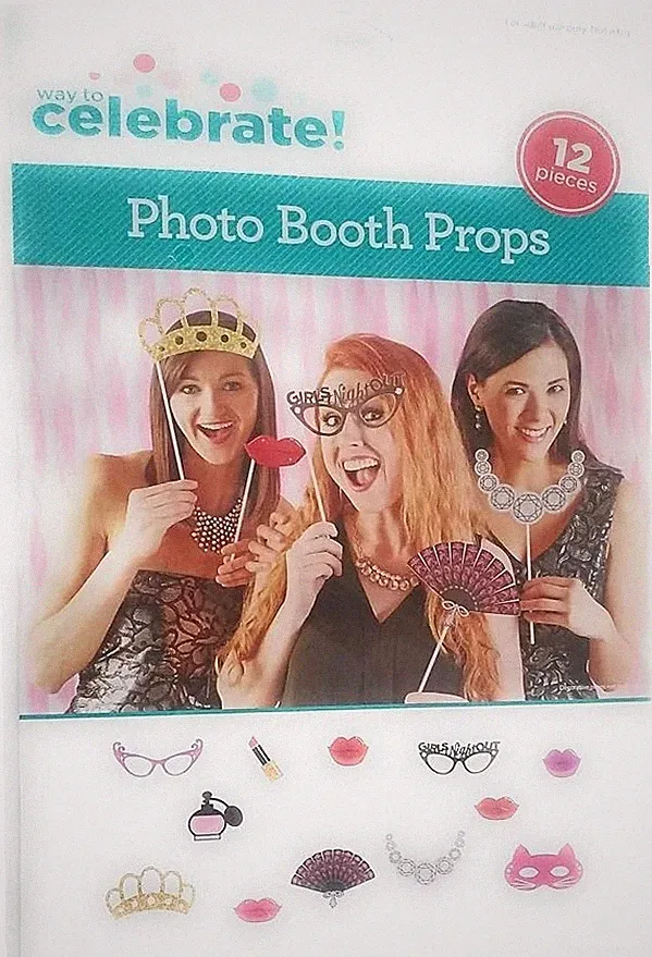 Way to Celebrate! Photo Booth Props Kit - 12 Prop Pieces per Kit
