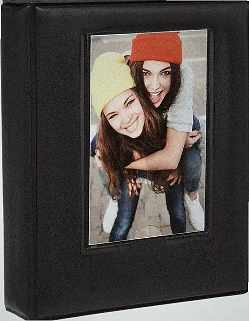 Zink 2x3 Photo Album 64-Pocket Mini Photo Album w/ Transparent Window Cover
